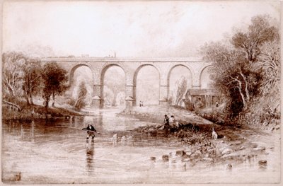 Wetheral Bridge by John Wilson Carmichael